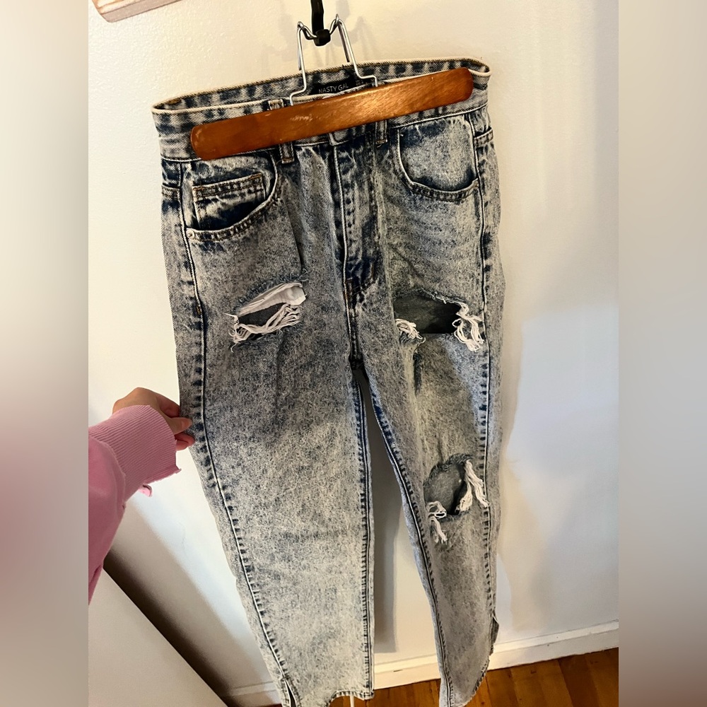 Nasty Gal distressed jeans